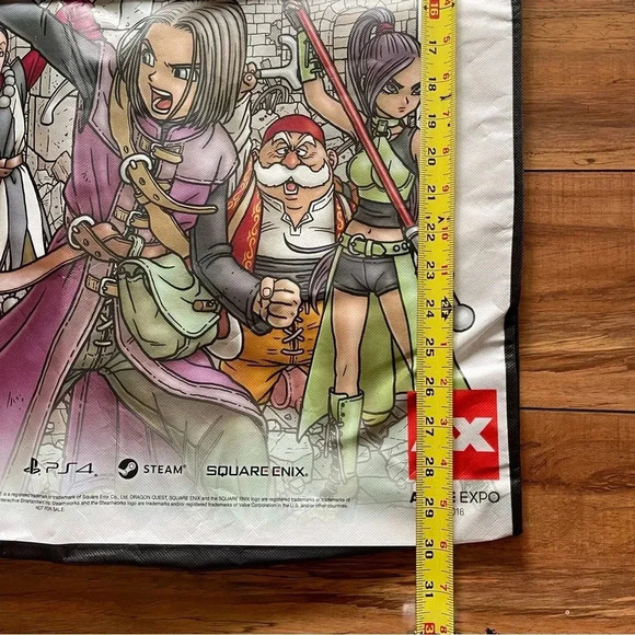 ANIME EXPO AX 2018 Kingdom Hearts Dragon Quest XI 2-Sided Tote Bag XL Jumbo - Picture 8 of 11